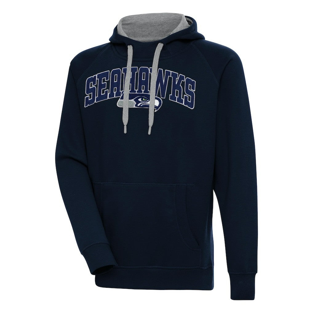 Seattle Seahawks Antigua Victory Pullover Hoodie College Navy | NFL