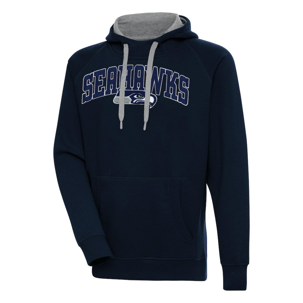 Seattle Seahawks Antigua Victory Pullover Hoodie College Navy | NFL