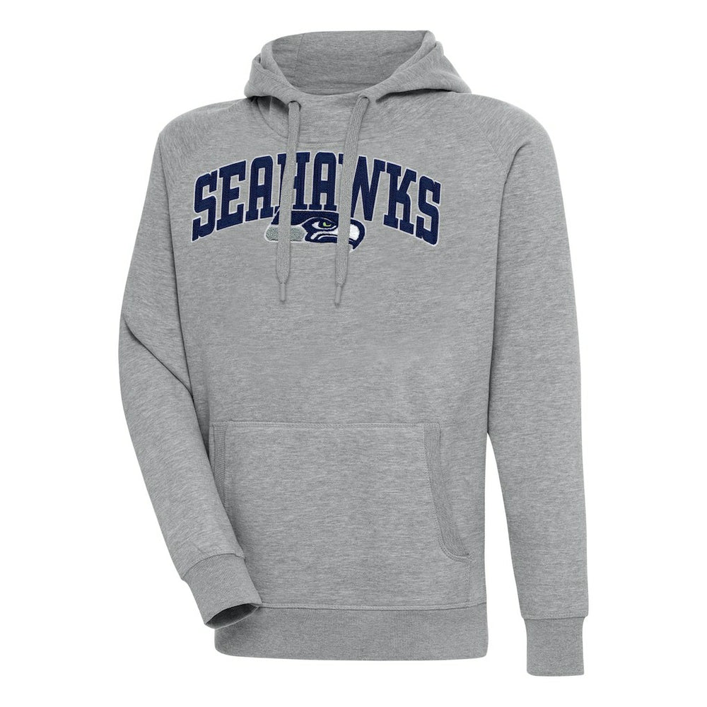 Seattle Seahawks Antigua Victory Pullover Hoodie Heather Gray | NFL