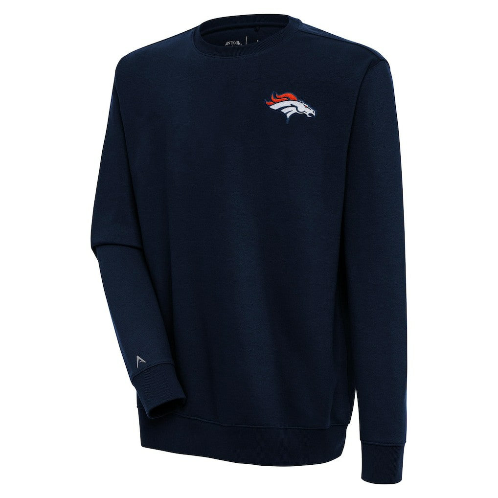 Denver Broncos Antigua Victory Pullover Sweatshirt Navy | NFL
