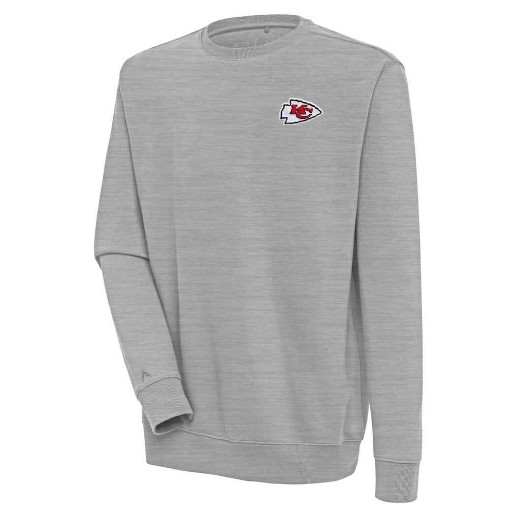 Kansas City Chiefs Antigua Victory Pullover Sweatshirt Heather Gray | NFL