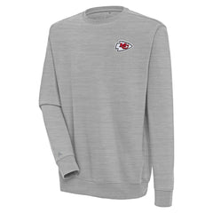 Kansas City Chiefs Antigua Victory Pullover Sweatshirt Heather Gray | NFL