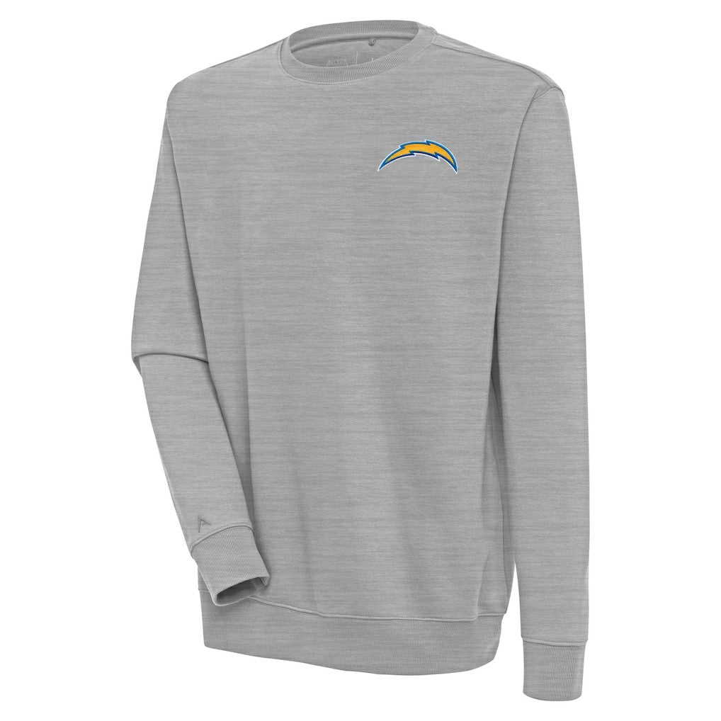 Los Angeles Chargers Antigua Victory Pullover Sweatshirt Heather Gray | NFL