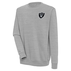 Las Vegas Raiders Antigua Victory Pullover Sweatshirt Heather Gray | NFL