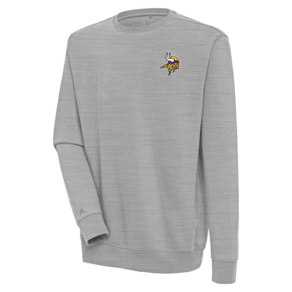 Minnesota Vikings Antigua Victory Pullover Sweatshirt Heather Gray | NFL