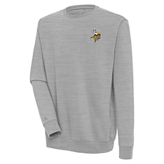 Minnesota Vikings Antigua Victory Pullover Sweatshirt Heather Gray | NFL