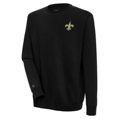 New Orleans Saints Antigua Victory Pullover Sweatshirt Black | NFL