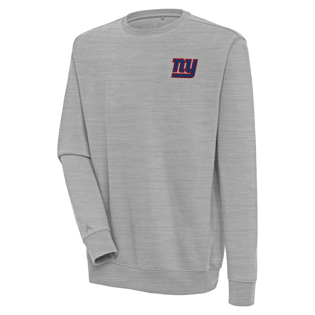 New York Giants Antigua Victory Pullover Sweatshirt Heather Gray | NFL
