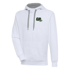 Green Bay Packers Antigua Victory Pullover Hoodie White | NFL