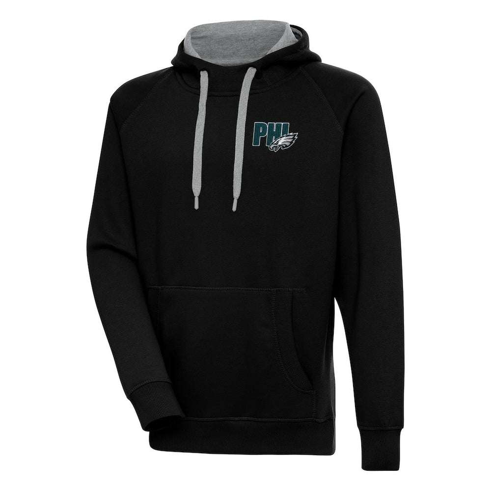 Philadelphia Eagles Antigua Victory Pullover Hoodie Black | NFL