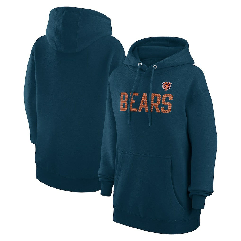 Chicago Bears G-III 4Her by Carl Banks Women's Dot Print Pullover Hoodie Navy | NFL