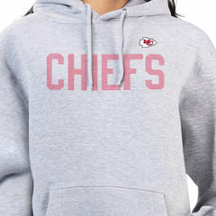 Kansas City Chiefs G-III 4Her by Carl Banks Women's Dot Print Pullover Hoodie Heather Gray | NFL
