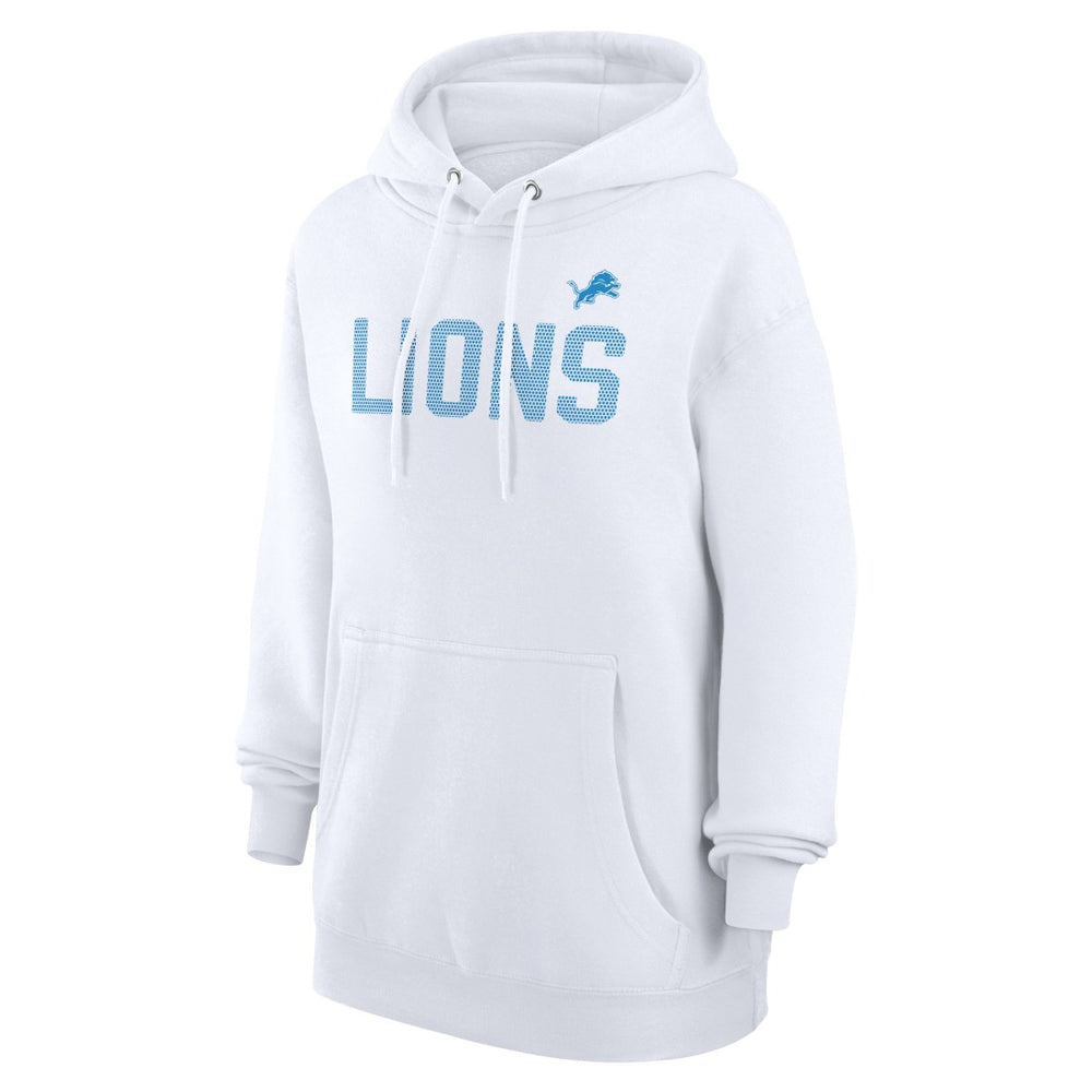 Detroit Lions G-III 4Her by Carl Banks Women's Dot Print Pullover Hoodie White | NFL
