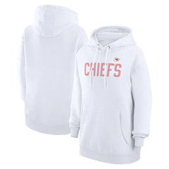 Kansas City Chiefs G-III 4Her by Carl Banks Women's Dot Print Pullover Hoodie White | NFL