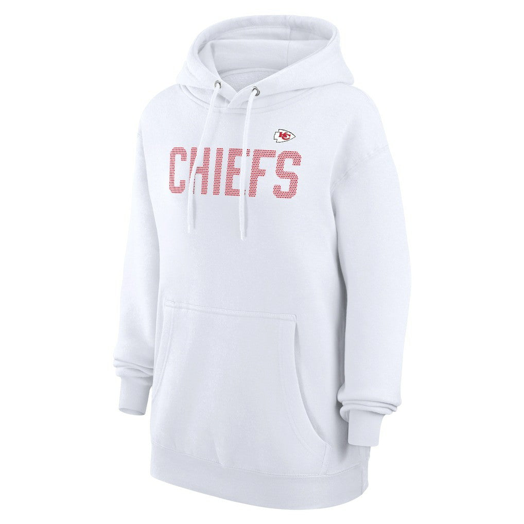 Kansas City Chiefs G-III 4Her by Carl Banks Women's Dot Print Pullover Hoodie White | NFL