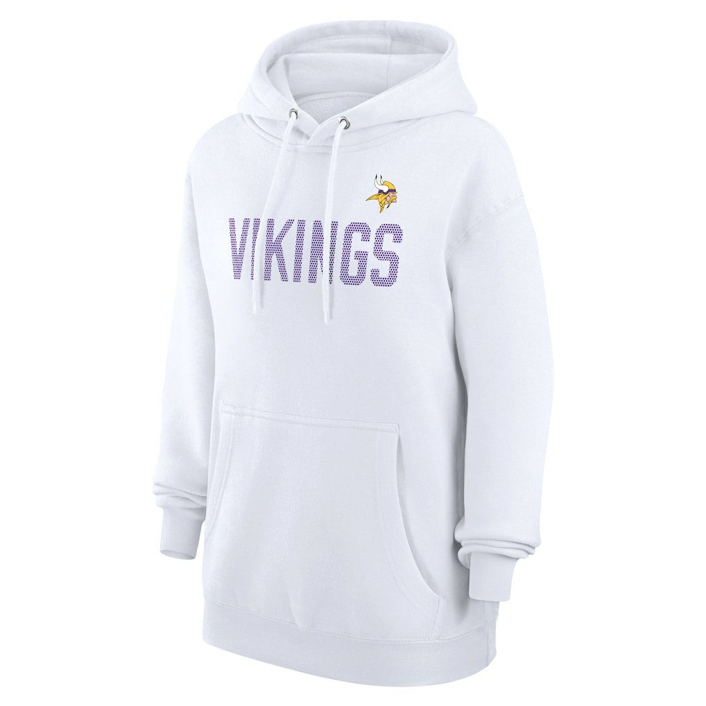 Minnesota Vikings G-III 4Her by Carl Banks Women's Dot Print Pullover Hoodie White | NFL
