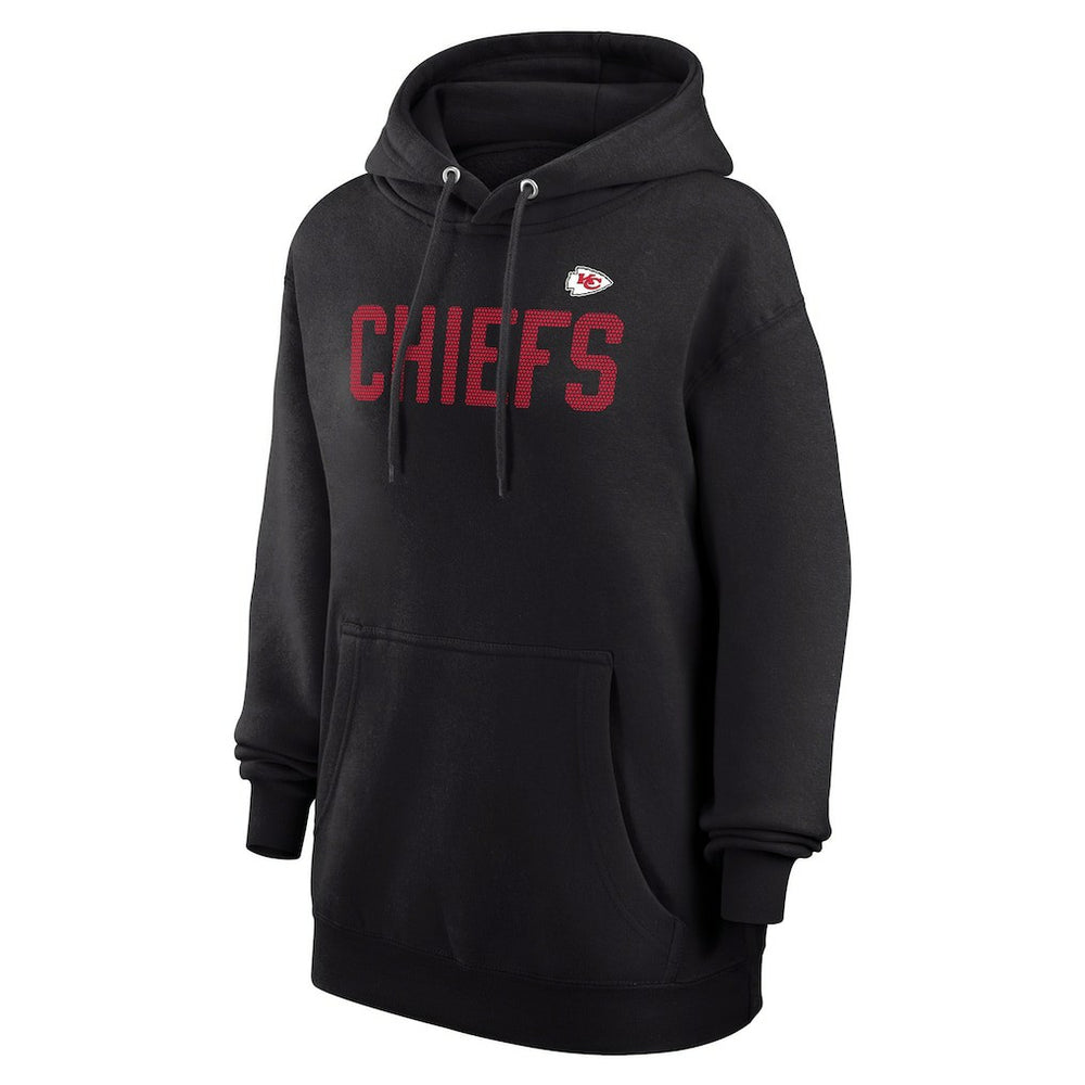 Kansas City Chiefs G-III 4Her by Carl Banks Women's Dot Print Pullover Hoodie Black | NFL