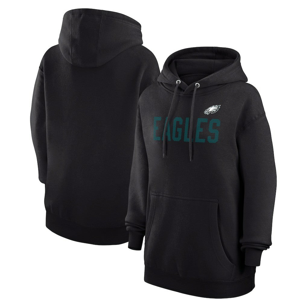 Philadelphia Eagles G-III 4Her by Carl Banks Women's Dot Print Pullover Hoodie Black | NFL