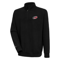Carolina Hurricanes Antigua Victory Quarter-Zip Pullover Top - Black - NHL