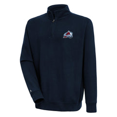 Colorado Avalanche Antigua Victory Quarter-Zip Pullover Top - Navy - NHL