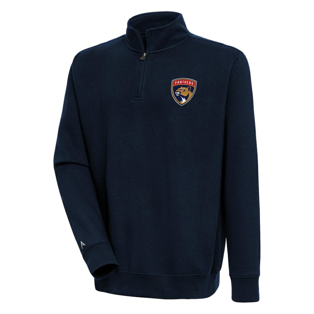 Florida Panthers Antigua Victory Quarter-Zip Pullover Top - Navy - NHL