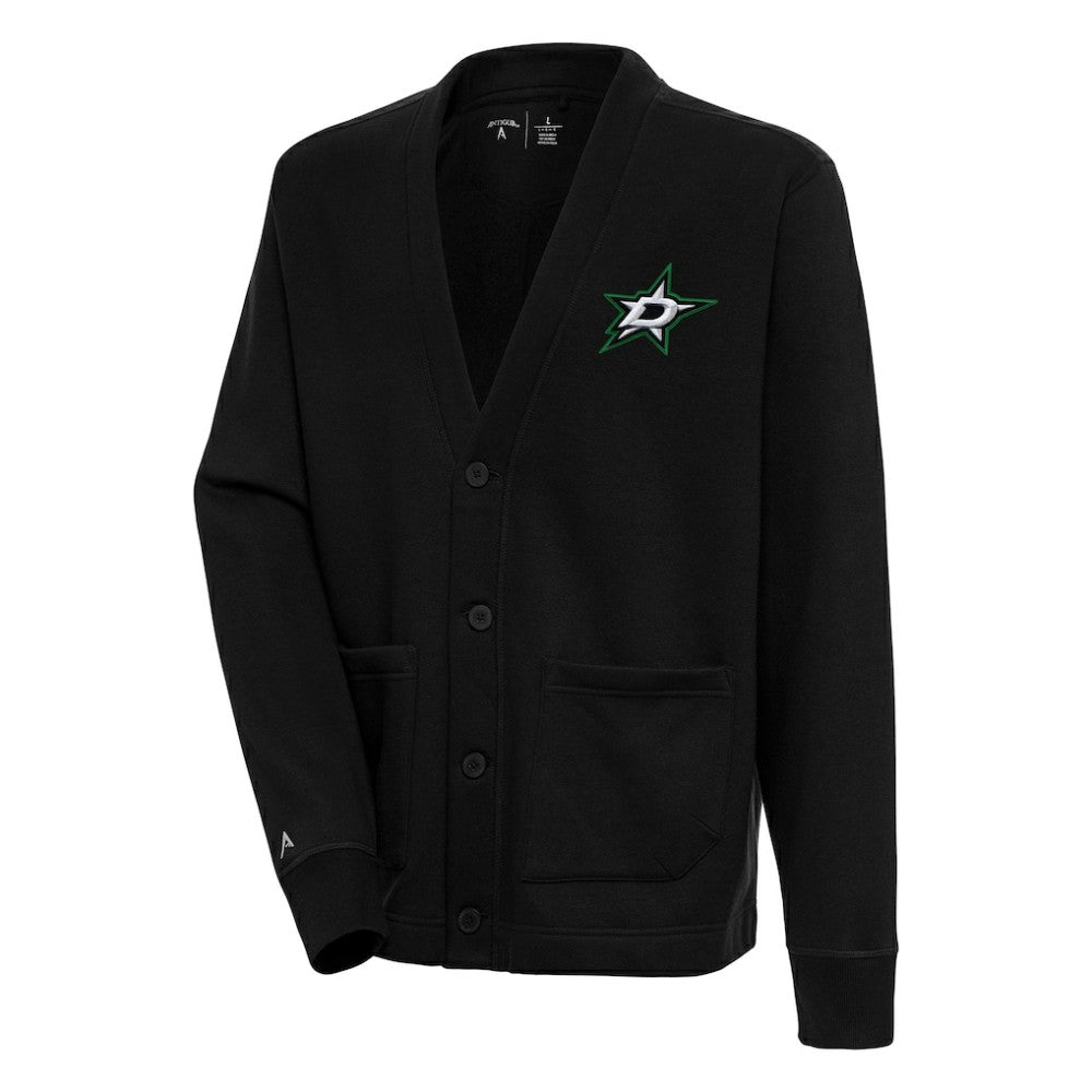 Dallas Stars Antigua Victory Cardigan - Black - NHL