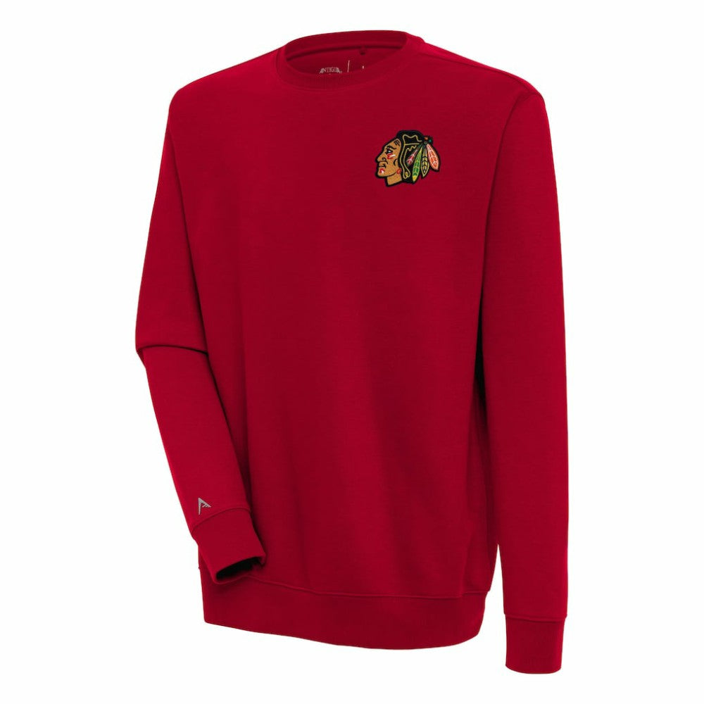 Chicago Blackhawks Antigua Victory Pullover Sweatshirt - Red - NHL