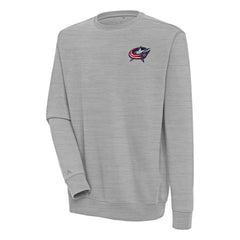 Columbus Blue Jackets Antigua Victory Pullover Sweatshirt - Heather Gray - NHL