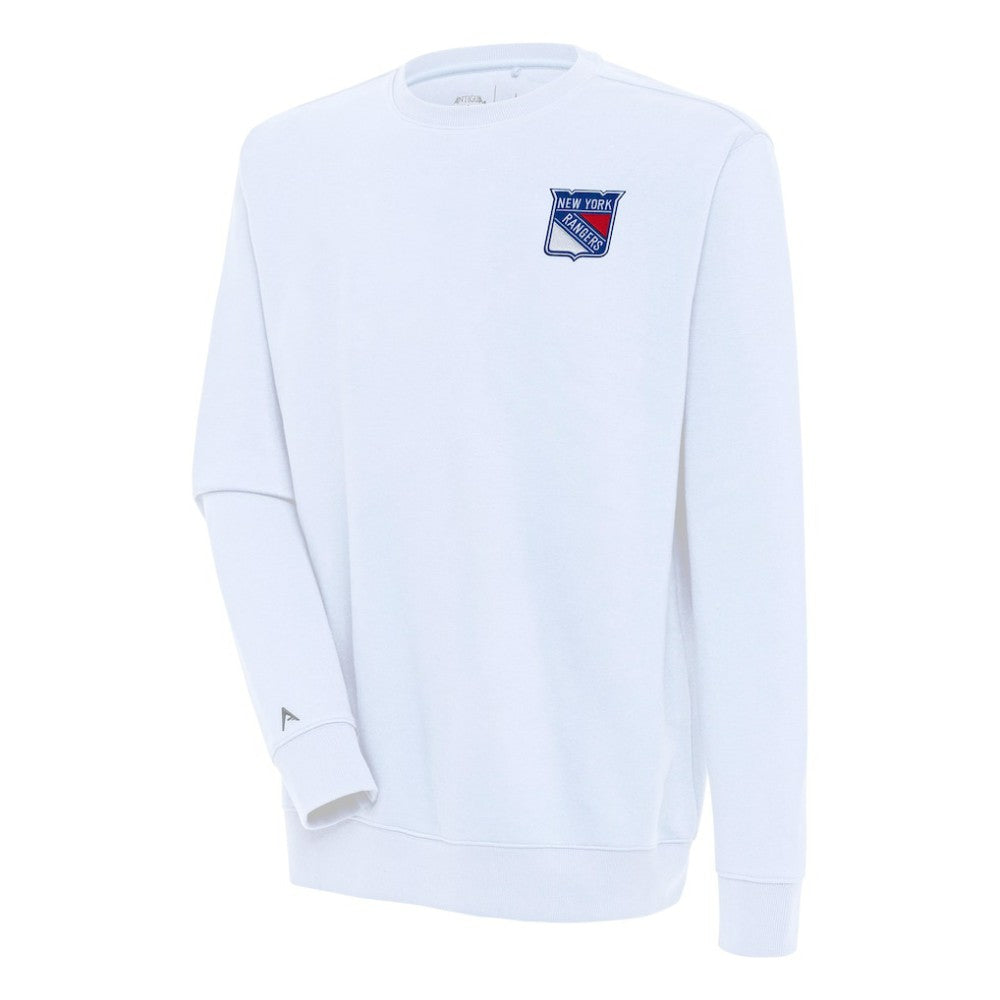 New York Rangers Antigua Victory Pullover Sweatshirt - White - NHL