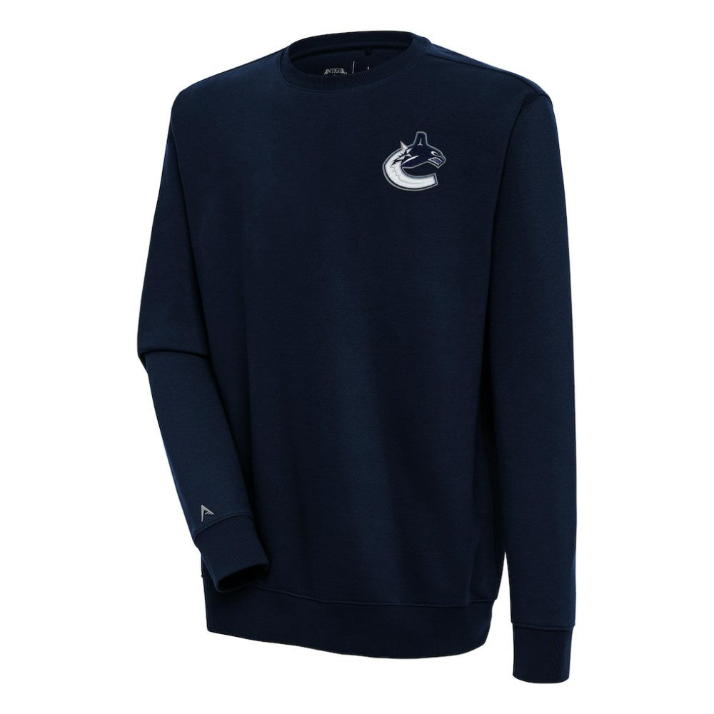 Vancouver Canucks Antigua Victory Pullover Sweatshirt - Navy - NHL