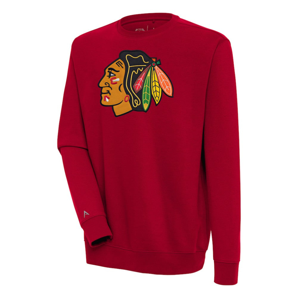 Chicago Blackhawks Antigua Victory Pullover Sweatshirt - Red - NHL