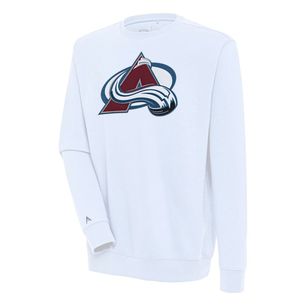 Colorado Avalanche Antigua Victory Pullover Sweatshirt - White - NHL