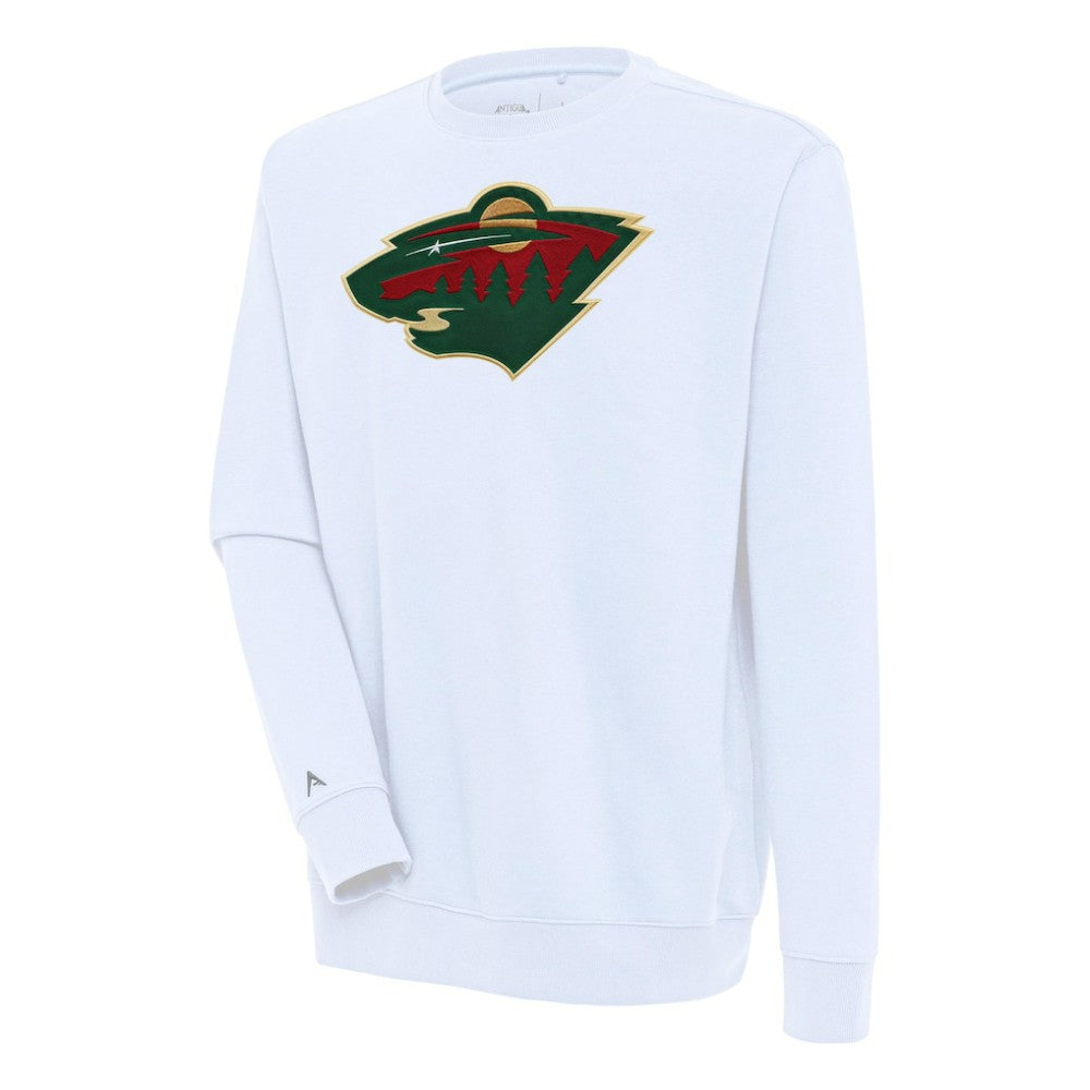 Minnesota Wild Antigua Victory Pullover Sweatshirt - White - NHL