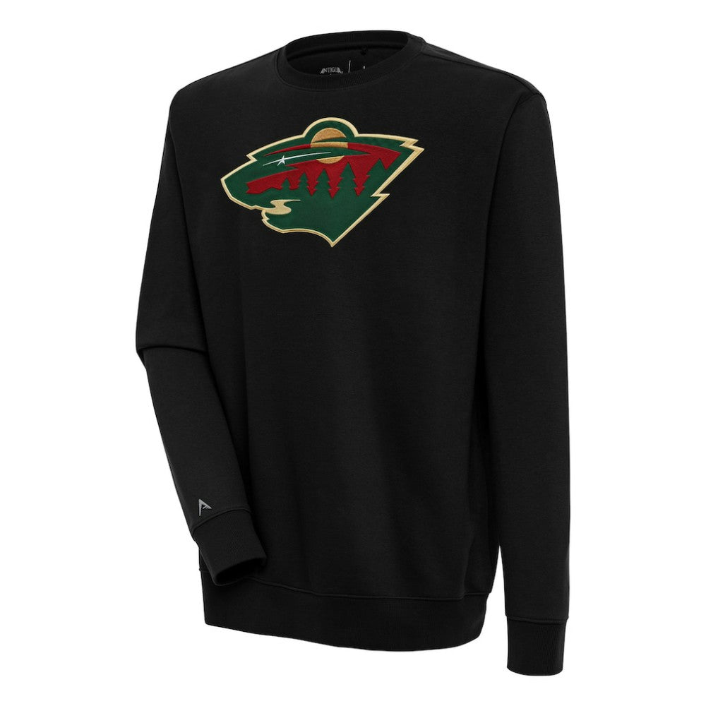 Minnesota Wild Antigua Victory Pullover Sweatshirt - Black - NHL