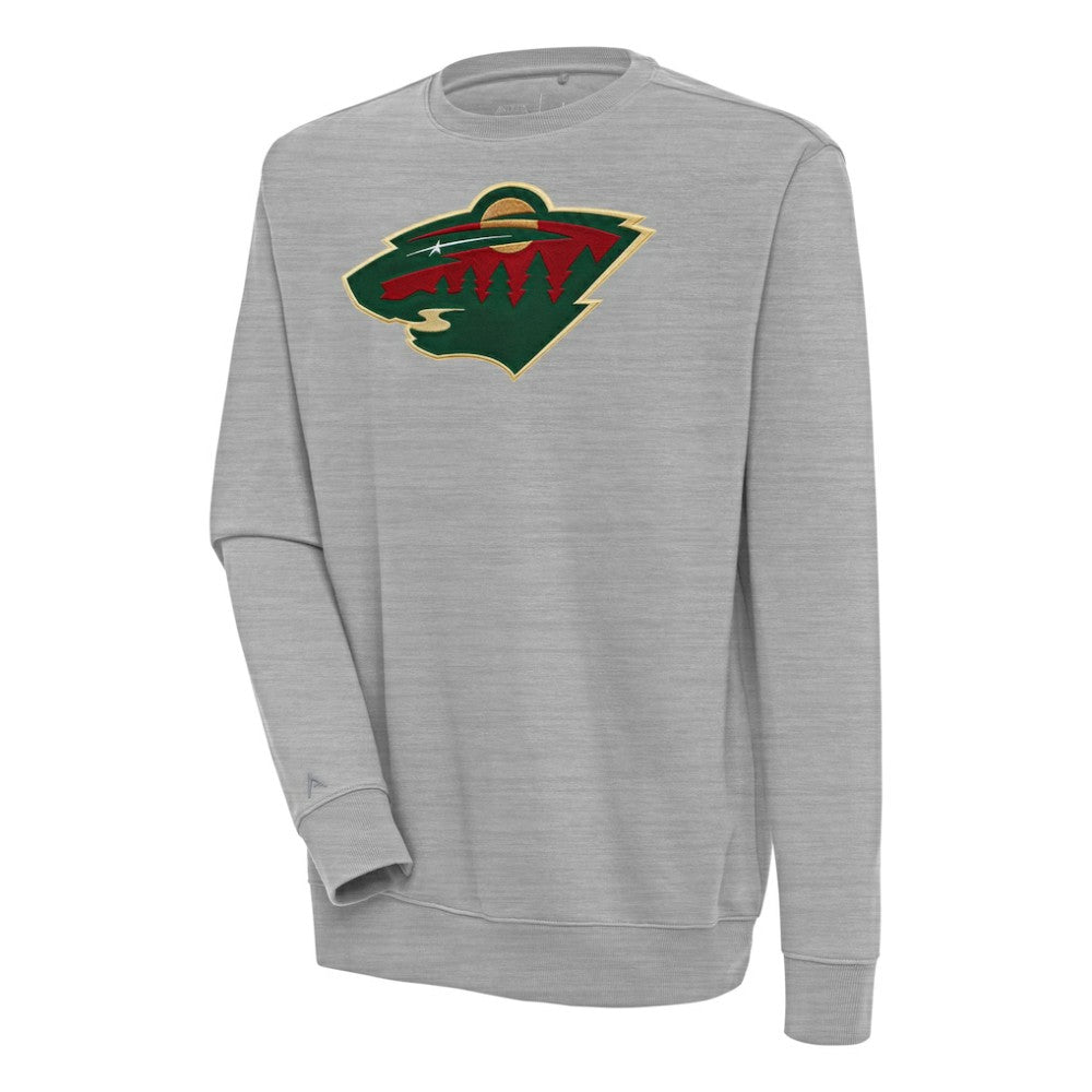 Minnesota Wild Antigua Victory Pullover Sweatshirt - Heather Gray - NHL