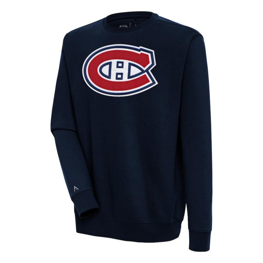 Montreal Canadiens Antigua Victory Pullover Sweatshirt - Navy - NHL