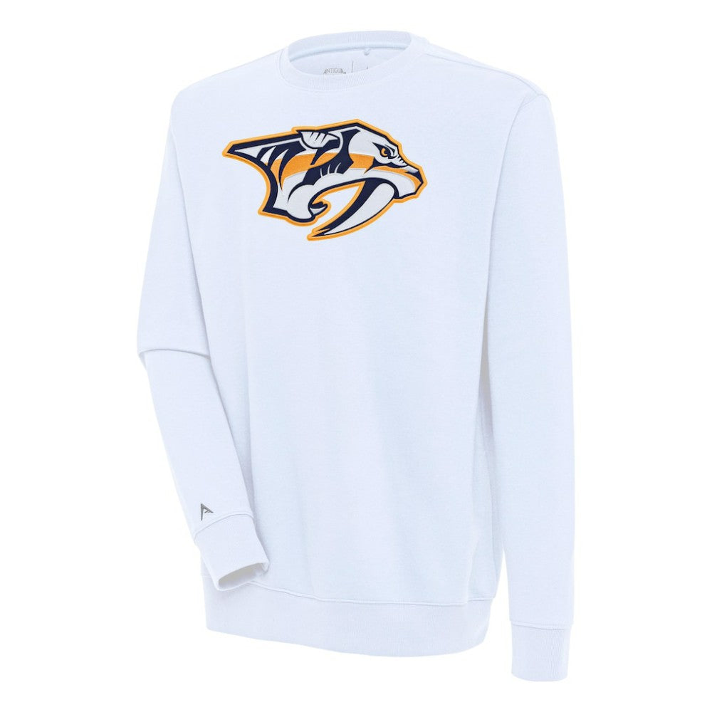 Nashville Predators Antigua Victory Pullover Sweatshirt - White - NHL