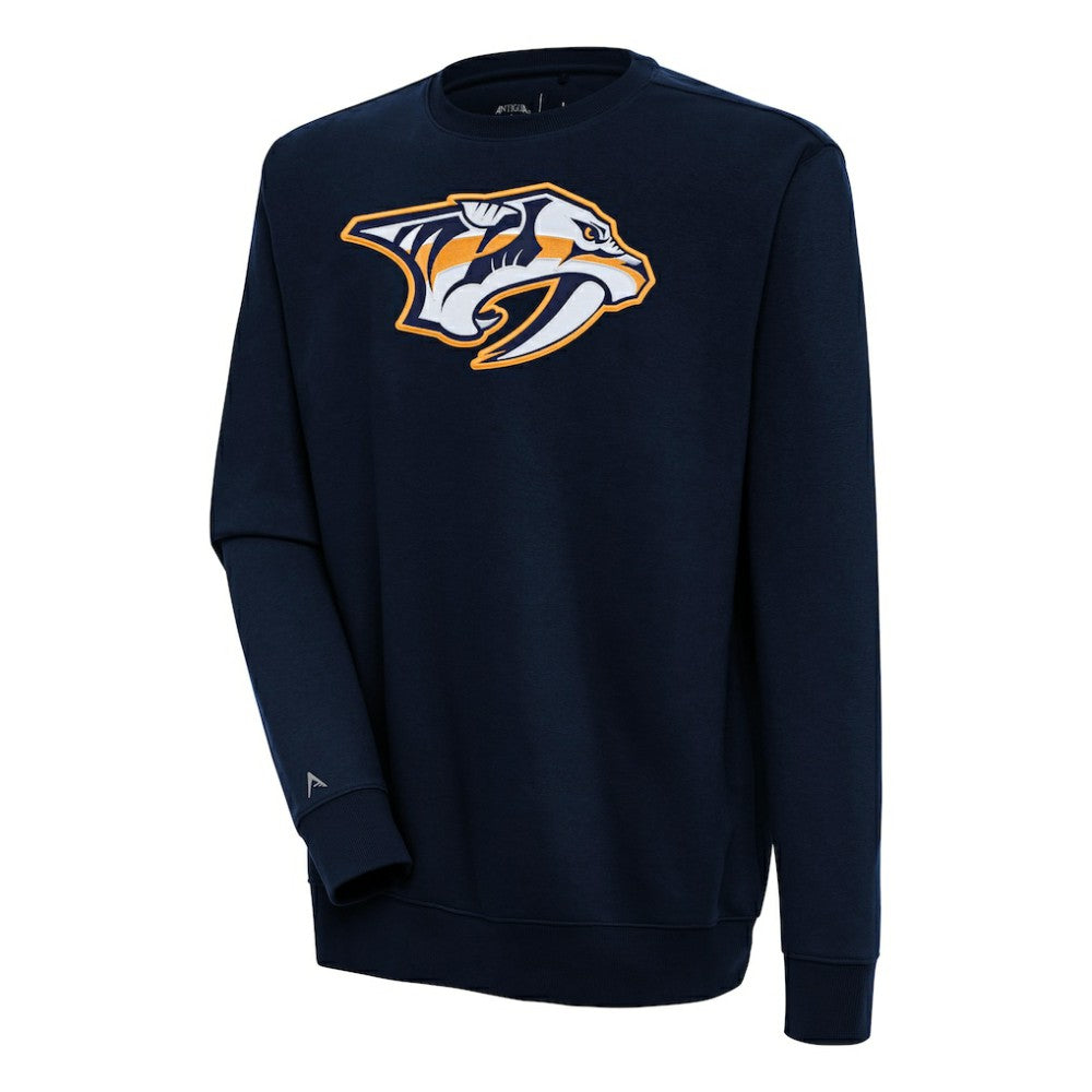 Nashville Predators Antigua Victory Pullover Sweatshirt - Navy - NHL