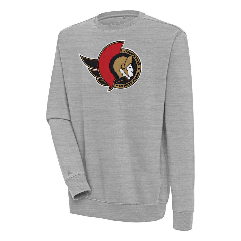 Ottawa Senators Antigua Victory Pullover Sweatshirt - Heather Gray - NHL