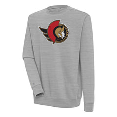 Ottawa Senators Antigua Victory Pullover Sweatshirt - Heather Gray - NHL