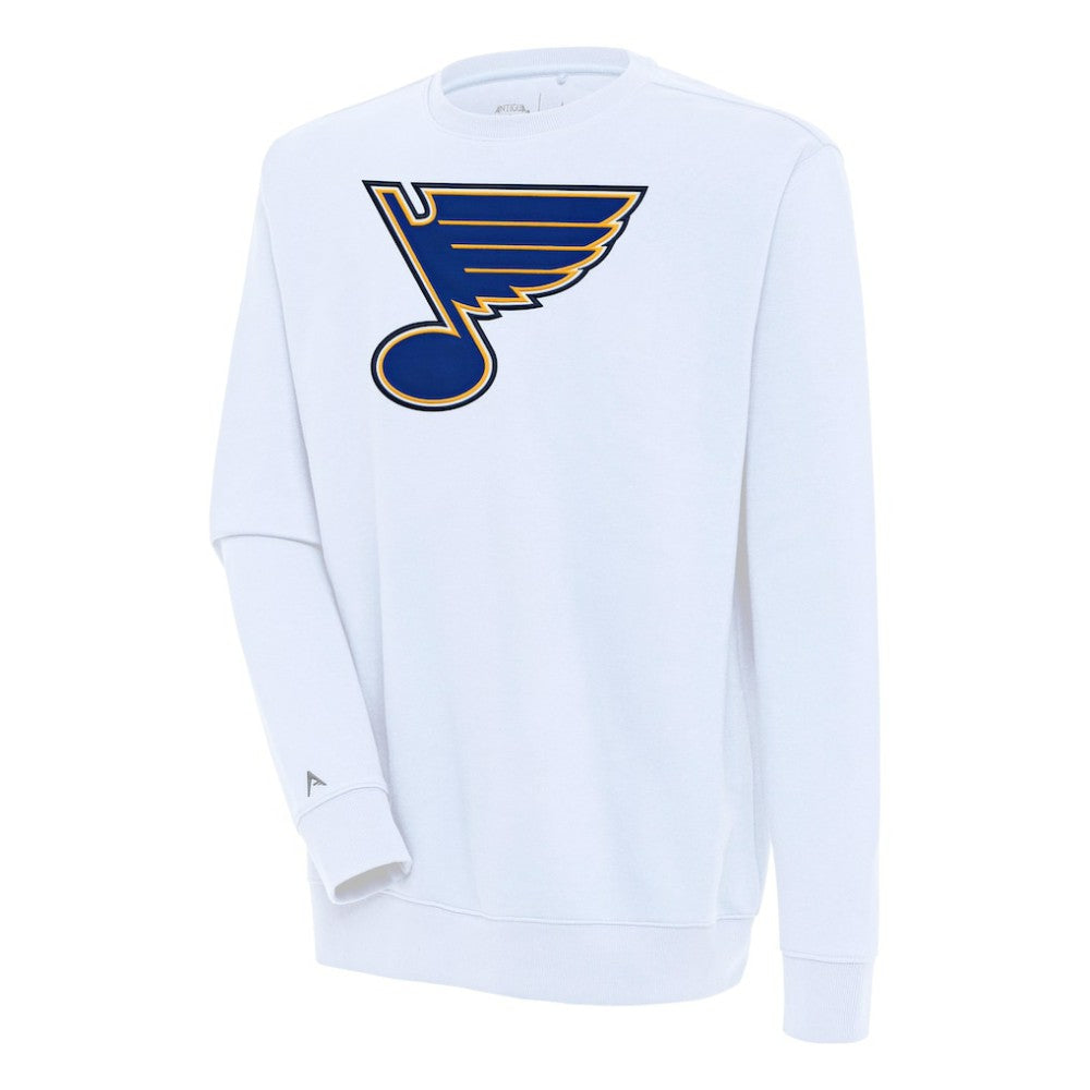 St. Louis Blues Antigua Victory Pullover Sweatshirt - White - NHL