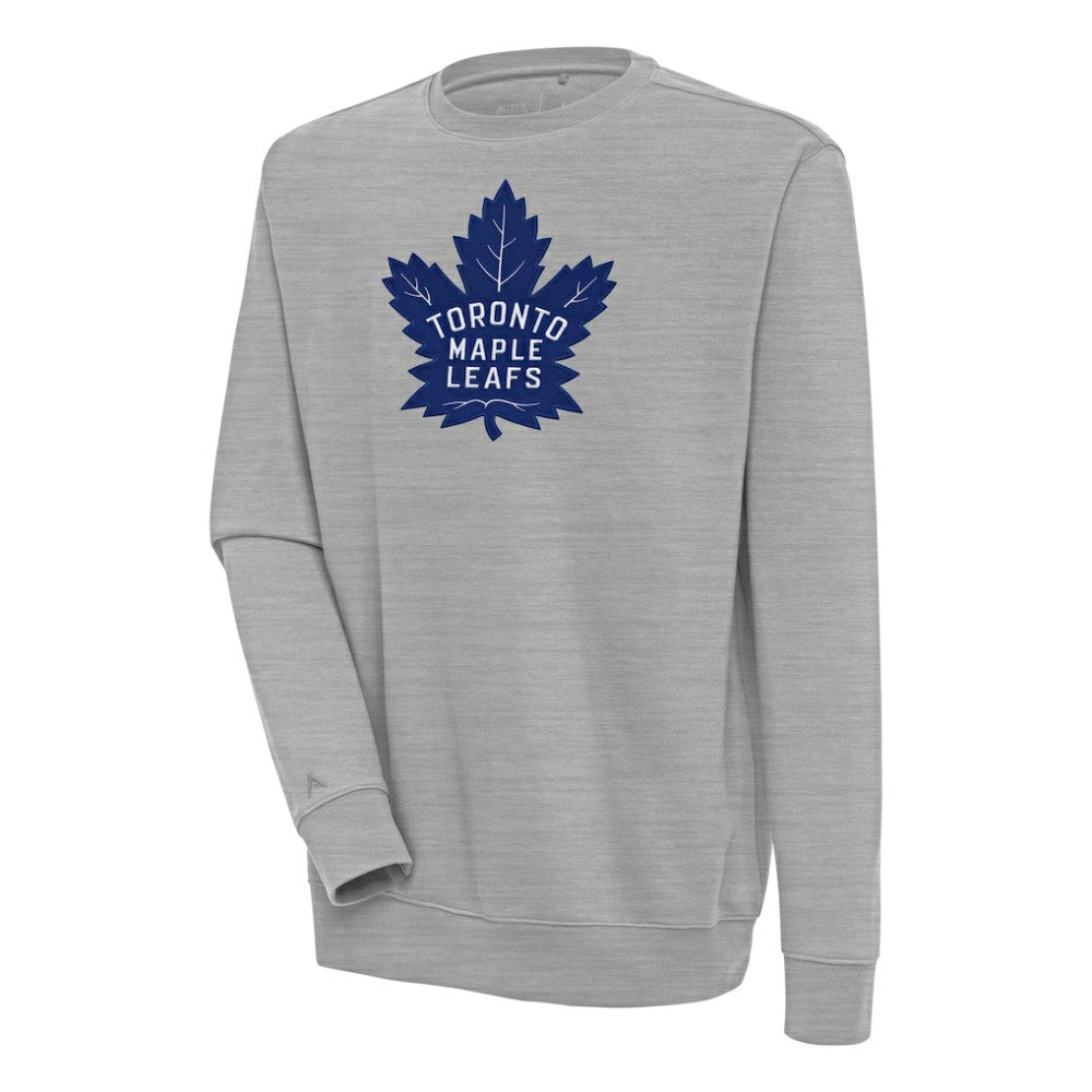 Toronto Maple Leafs Antigua Victory Pullover Sweatshirt - Heather Gray - NHL