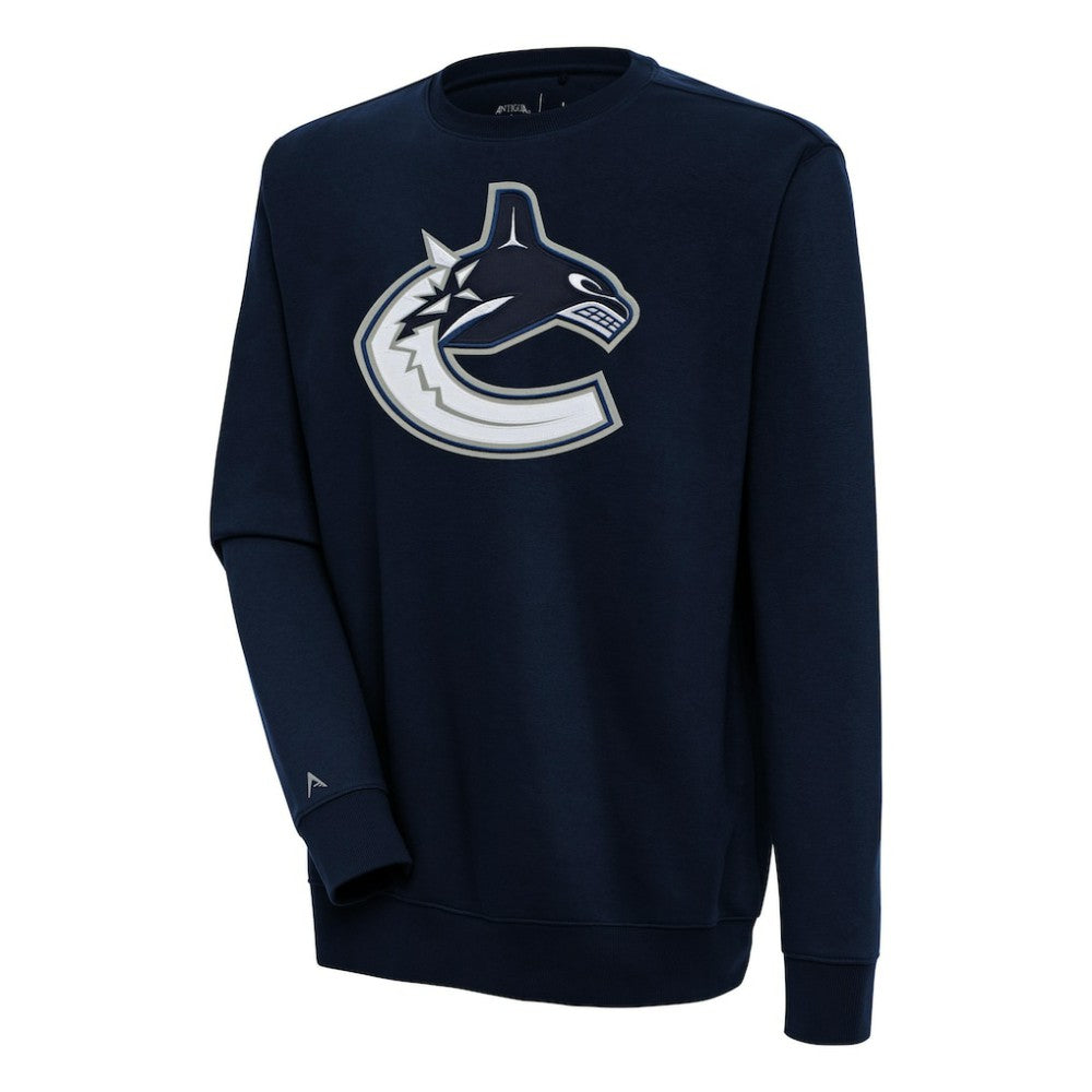 Vancouver Canucks Antigua Victory Pullover Sweatshirt - Navy - NHL