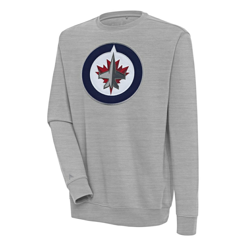 Winnipeg Jets Antigua Victory Pullover Sweatshirt - Heather Gray - NHL