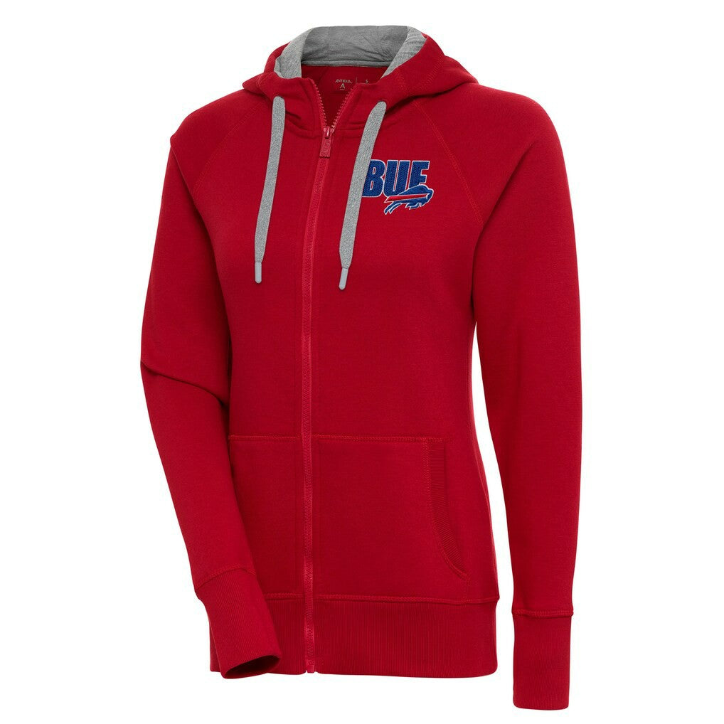 Buffalo Bills Antigua Women's Victory Full-Zip Hoodie Red | NFL