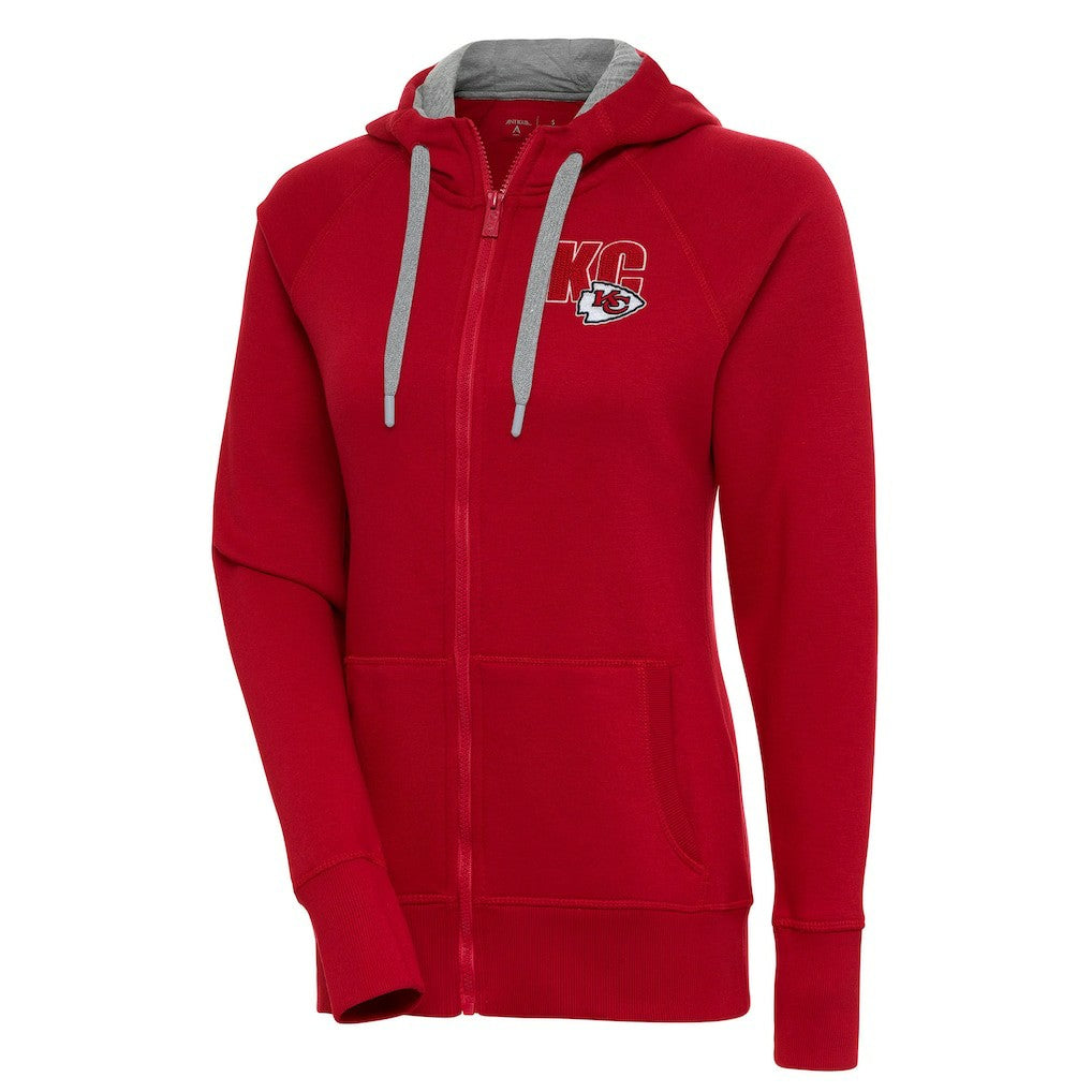 Kansas City Chiefs Antigua Women's Victory Full-Zip Hoodie Red | NFL