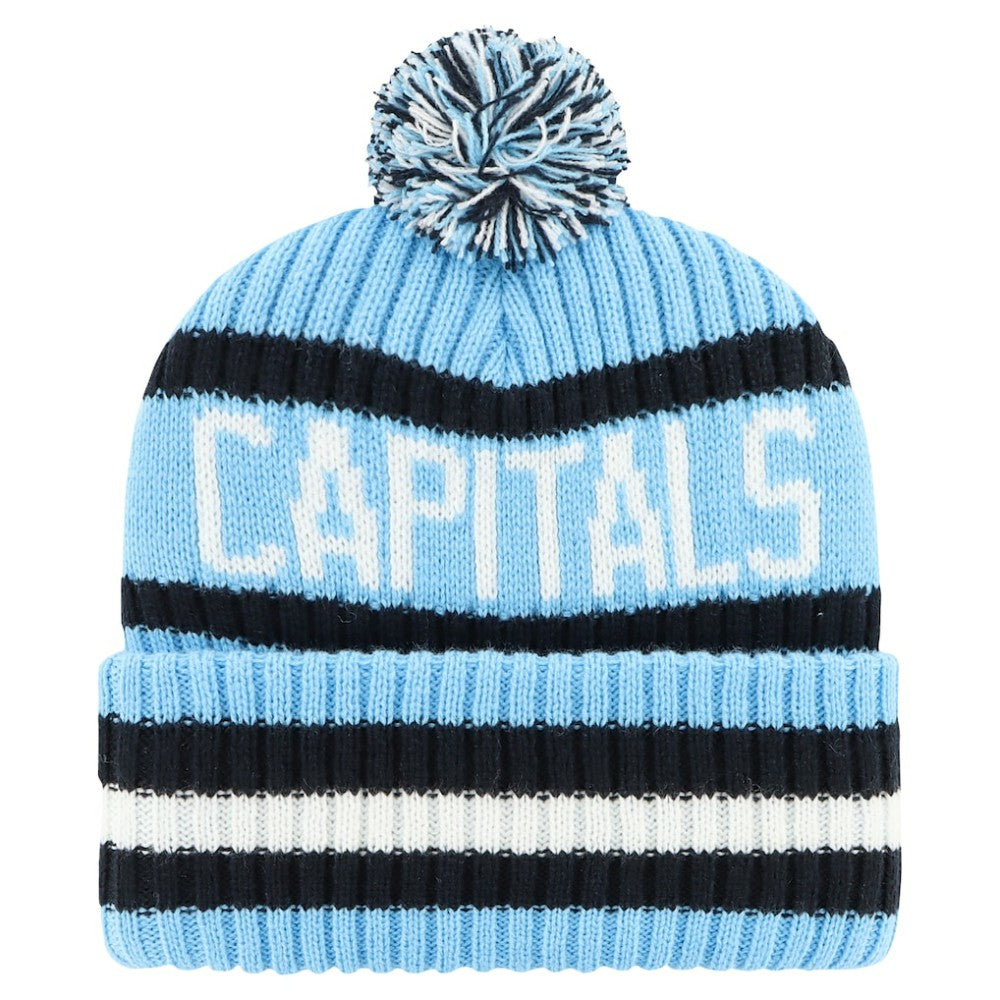 Washington Capitals '47 Cherry Blossom Bering Cuffed Knit Hat with Pom - Light Blue - NHL