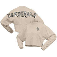 St. Louis Cardinals Fanatics Women's Long Sleeve Cropped Jersey T-Shirt - MLB