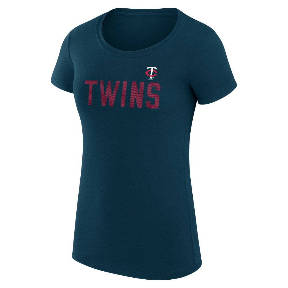 Minnesota Twins G-III 4Her by Carl Banks Women's Super-Slim Fit Lightweight Dot Print T-Shirt - MLB