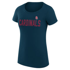 St. Louis Cardinals G-III 4Her by Carl Banks Women's Super-Slim Fit Lightweight Dot Print T-Shirt - MLB